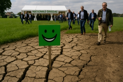 Ondernemers Johan en Willem Loonen gastheer van de Nationale grasdag